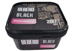 Табак для кальяна SEBERO Black "Strawberry" 200 гр