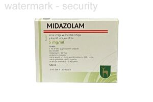 Мидазолам раствор для внутривенного и внутримышечного введения 5 мг/мл 3 мл №5
