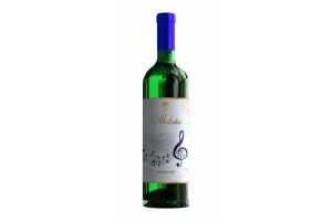 Вино виноградное натуральное белое полусладкое MELODIA 11.0% 0.75л