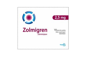 Золмигрен таблетки, покрытые пленочной оболочкой 2.5 мг №10