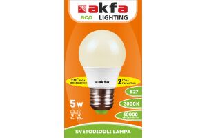 Лампа светодиодная энергосберегающая Akfa AK-LBL 5W 3000K E27