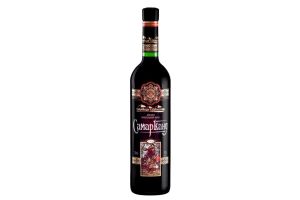 Вино виноградное натуральное красное полусладкое Самарканд 11% 0.75л