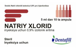 Натрия хлорида раствор изотонический для инъекций 0.9% 5мл №10