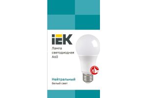 Лампа светодиодная IEK А60-13-4000К-Е27