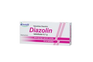 Диазолин таблетки 0.1 г №10.