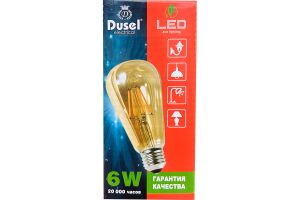Лампа светодиодная DUSEL F64 E27 6W 2700K