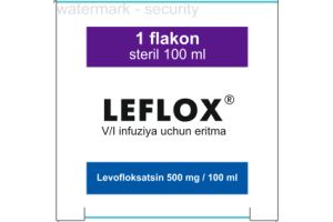 Лефлокс 500 мг / 100 мл раствор для в/в инфузии 100 мл