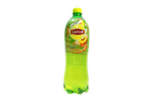 Напиток безалкогольный негазированный холодный зеленый чай Персик Lipton 1л