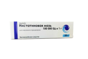 Нистатиновая мазь Мазь для наружного применения 100 000 ЕД/ 1 г 25 гр №1