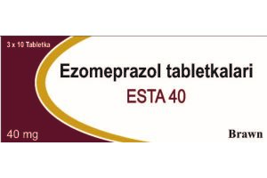ЭСТА 40 таблетки покрытые оболочкой, кишечнорастворимые 40 мг №30