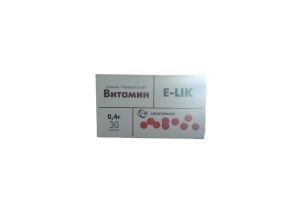 Витамин Е-LIK Капсулы мягкие желатиновые 0.4 г №30