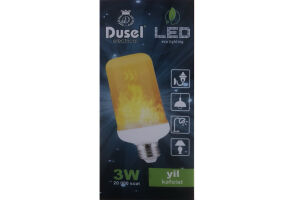 Лампа светодиодная LED FL-3 3W 2700K DUSEL