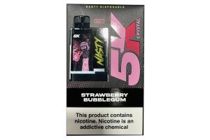 Электронная сигарета Nasty 5K CRYSTAL Strawberry Bubblegum 13ml 50mg