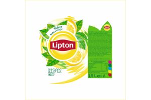 Напиток безалкогольный негазированный холодный зеленый чай Лимон Lipton  Лимон 1.5л