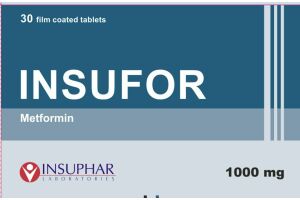 Инсуфор таблетки, покрытые пленочной оболочкой 1000 мг №30