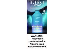 Электронная сигарета " ELF BAR" BB3000 BLUBERRY JAM 10 ml 50 mg/ml