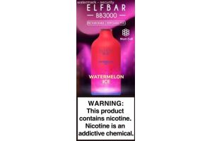 Электронная сигарета " ELF BAR" BB3000 WATERMELON ICE 10 ml 50 mg/ml