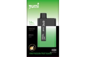 Электронная сигарета YUMI EPICMOD 5500 Kiwi Passion Fruit Guava 14 мл 50 мг
