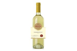 Вино виноградное натуральное белое сухое OREANDA Chardonnay 11% 0.75л