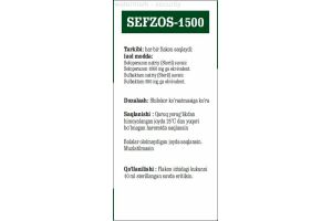 ЦЕФЗОС -1500 Порошок для приготовления раствора для инъекций 1000 мг + 500 мг №1