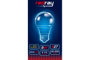 Лампа светодиодная энергосберегающая Redray A60 9W E27 6500K