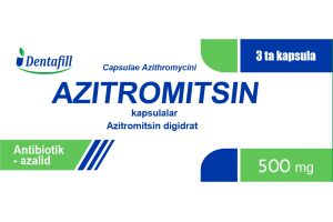 Азитромицин капсулы 500 мг. №3