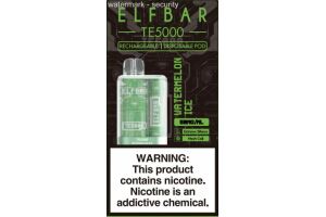 Электронная сигарета " ELF BAR" TE5000 WATERMELON ICE 13.5 ml 50 mg/ml