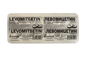 Левомицетин таблетки 0.5 г. №10