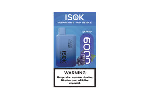 Электронная сигарета ISOK ISBAR 6000 PUFFS  GRAPEY 5% 16.00 ml