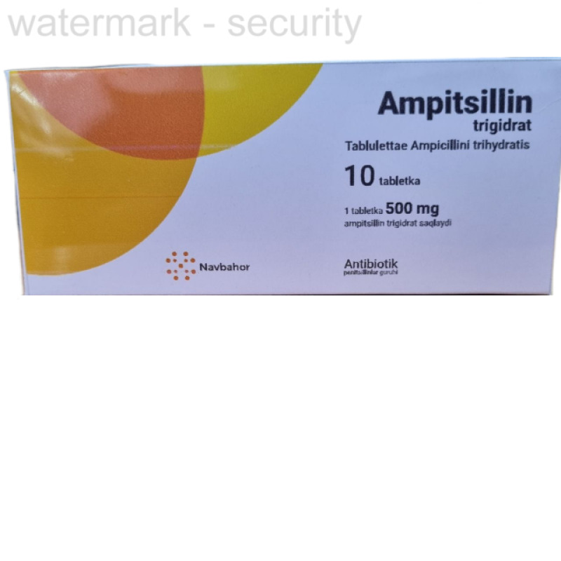 АМПИЦИЛЛИНА ТРИГИДРАТ таблетки 500 мг №10(4780102144883) | catalog .